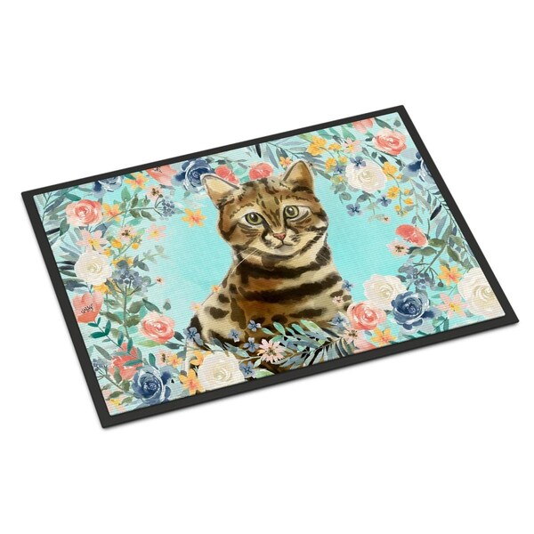 Carolines Treasures 24 x 36 in. Bengal Spring Flowers Indoor or Outdoor Mat CK3389JMAT - main